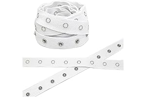 FQTANJU White Snap Tape for Sewing by Yard