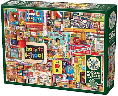 Miniatura 2 de Cobble Hill - Rompecabezas de 1000 piezas, regreso a la escuela, póster de muestra incluido