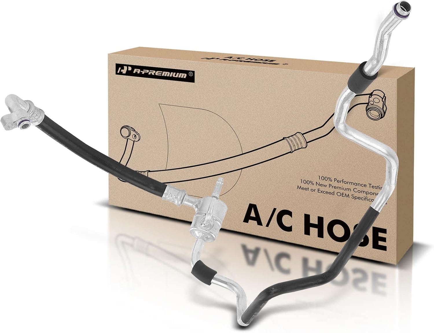 A-Premium A/C Suction Hose Compatible with 2000-2006 Audi TT TT Quattro, L4 1.8L, Compressor to Evaporator