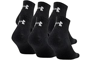 Under Armour Men's Charged Cotton Quarter Socks