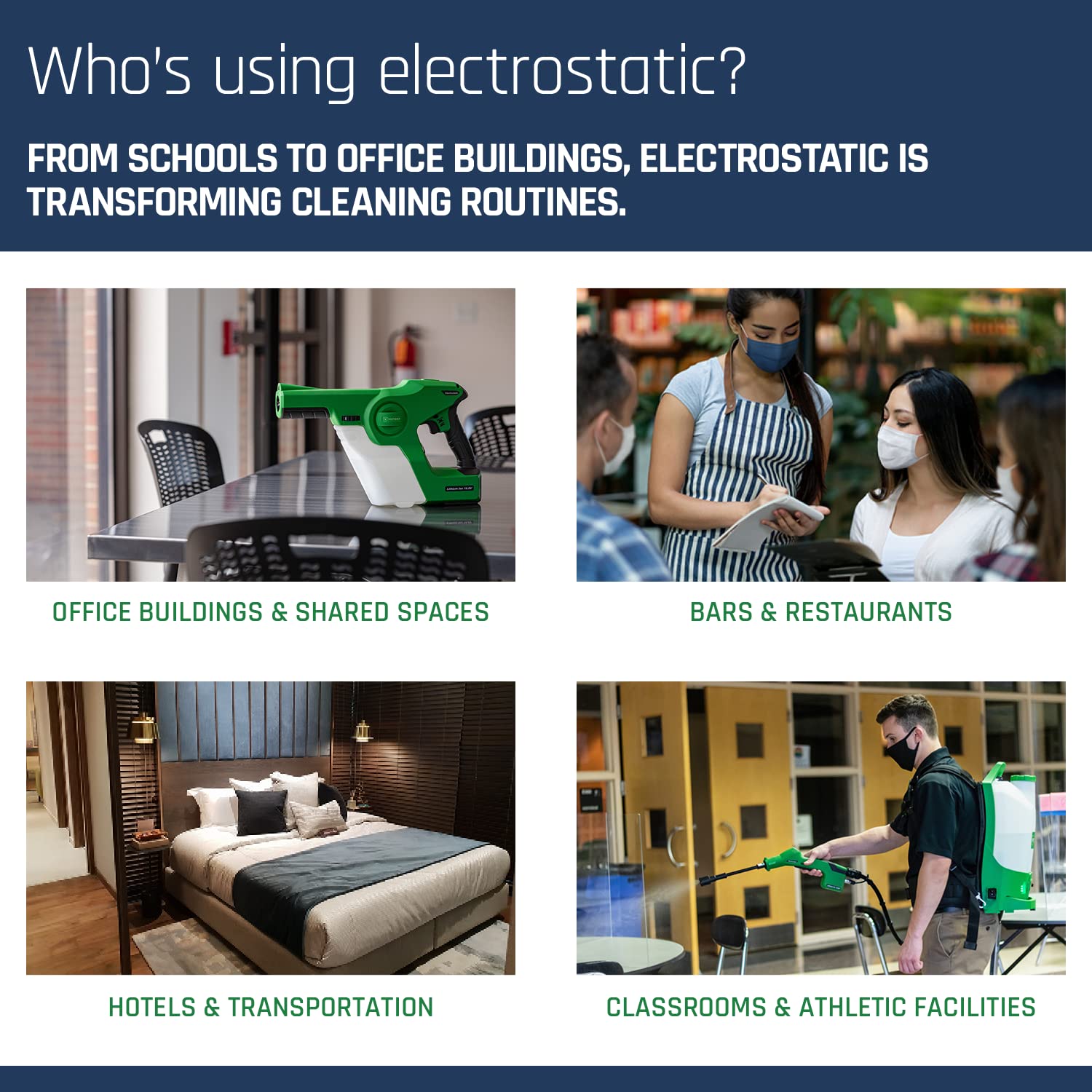 Victory Innovations Cordless Electrostatic Handheld Sprayer for