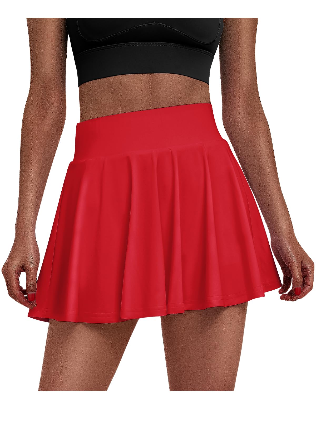 Falda de tenis para mujer con pantalón, falda plisada de cintura alta, falda deportiva de golf con 3 bolsillos