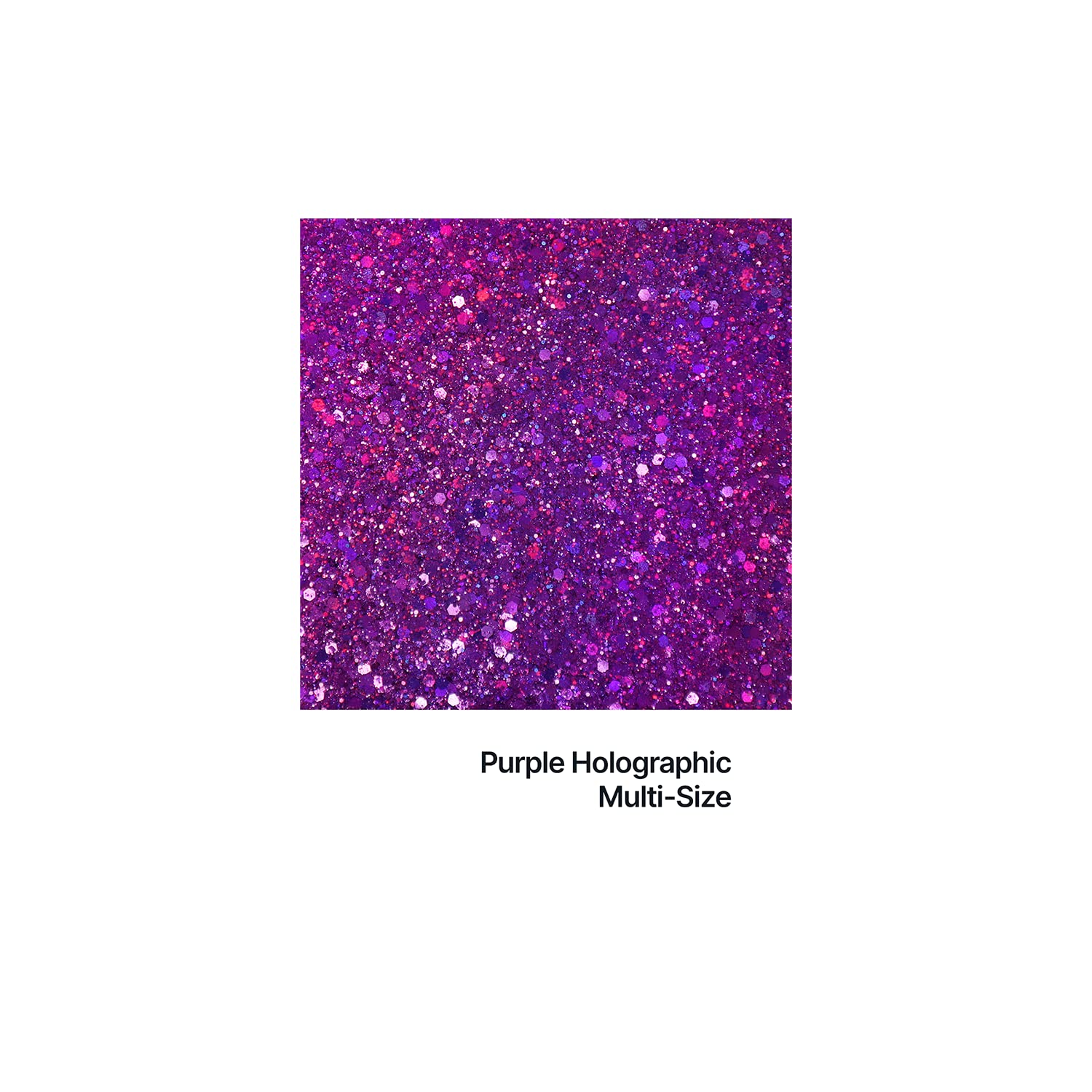 Hemway Ultra Sparkle Glitter Purple Holographic 100g Multi Size, 100g / 3.5oz - Image 2
