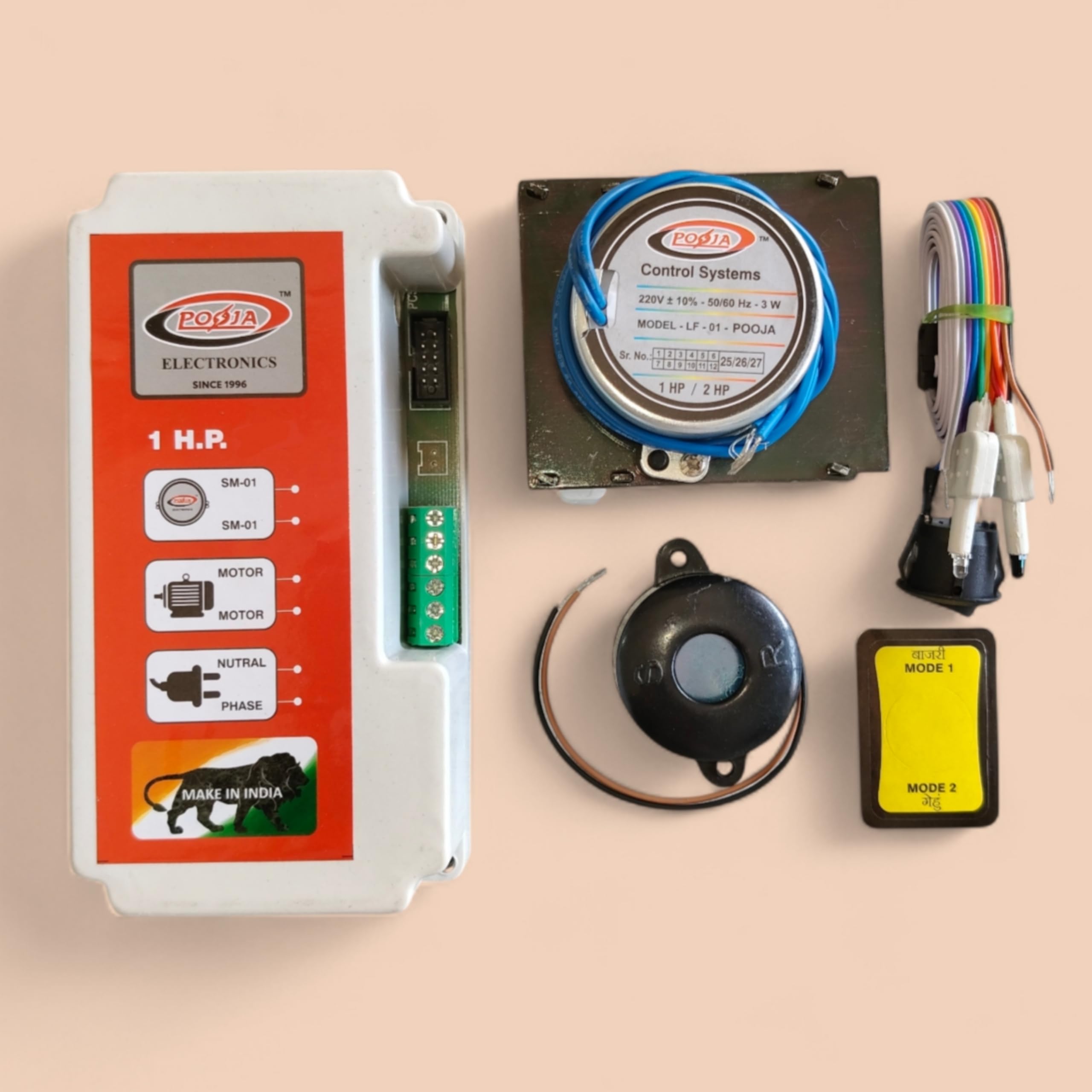 Pooja 1 H.P. Aata Maker Control System – Automatic Domestic Flour Mill Control Panel Board for Atta Chakki Machine (Aata Maker Controller 1H.P.) Flour Mill circuit Set.-image-27