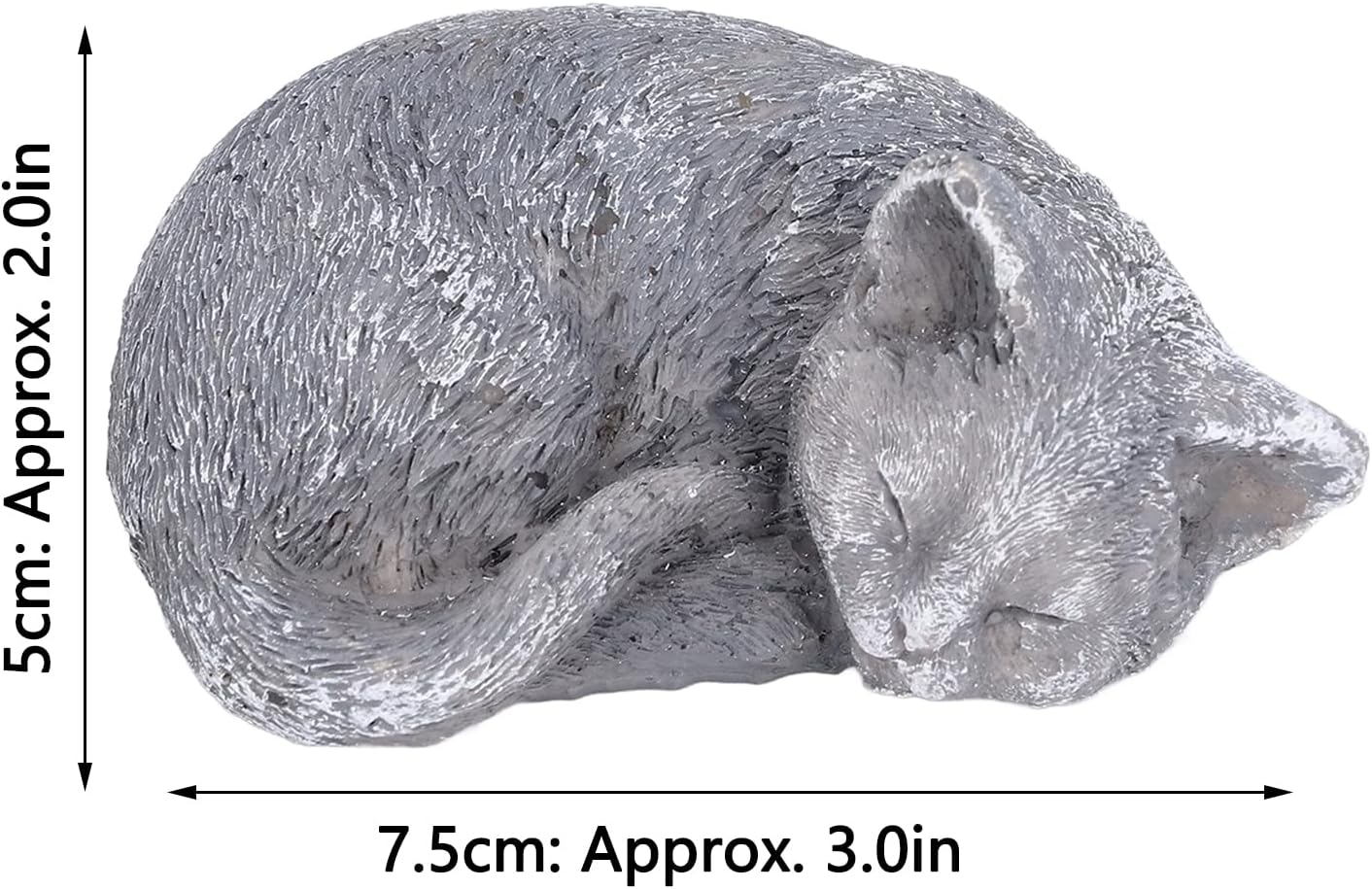 Pet Memorial Stone with DIY Engraving Tools, Weather Defying Resin Headstone for Dog Cat, Moss Style Grave Marker for Backyard Garden Lawn, Sympathy Tribute for Loss (Ornament cat Type A