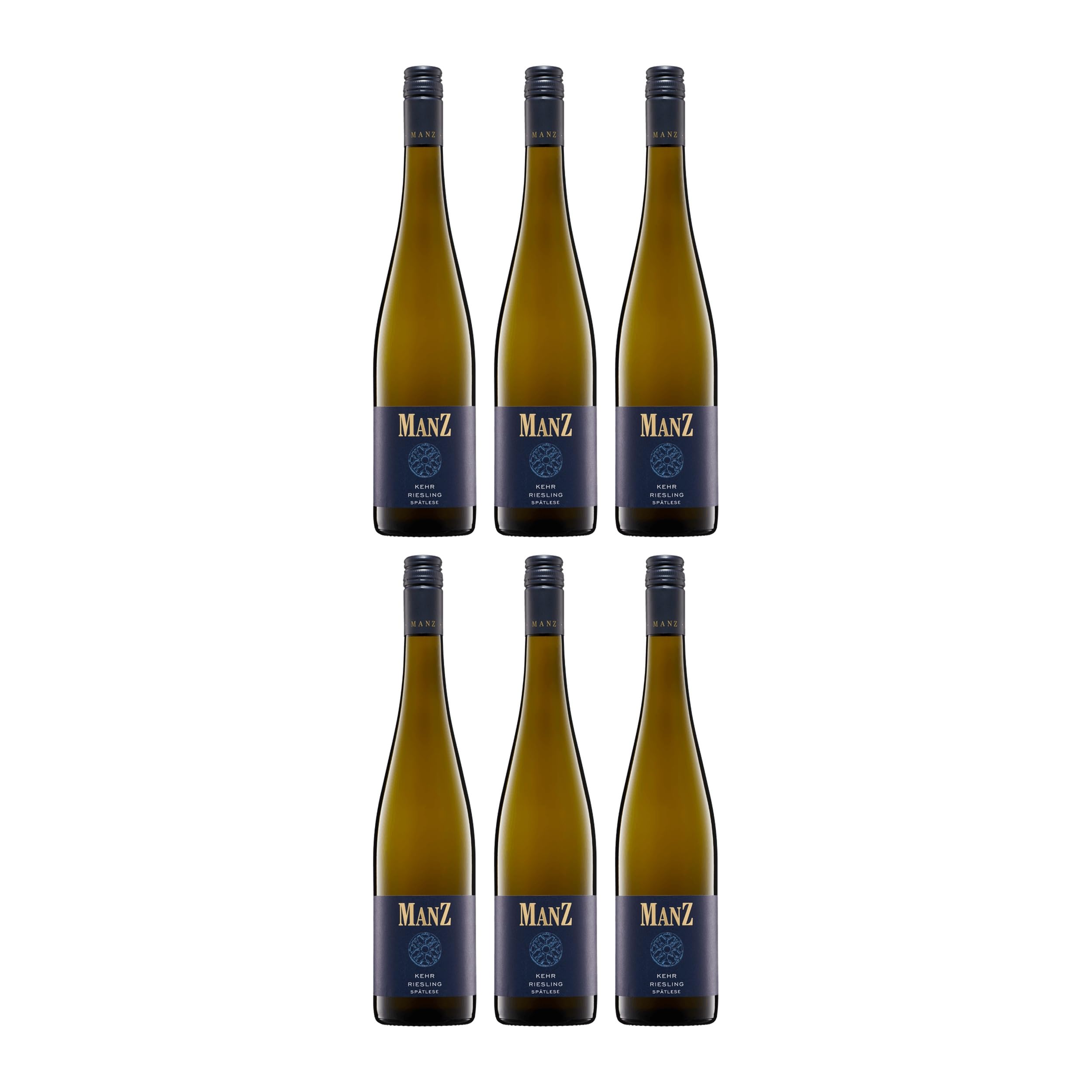 Weingut Manz Riesling Spätlese Weisswein Weiss Halbtrocken Deutschland inkl. FeinWert E-Book (6 x 0.75 l)