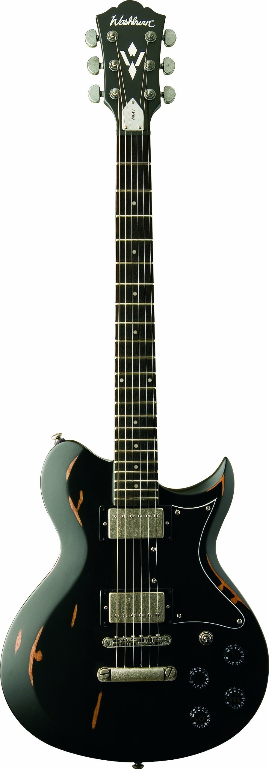 Washburn WI64 Relic B Electric Guitar - Vintage Black Finish
