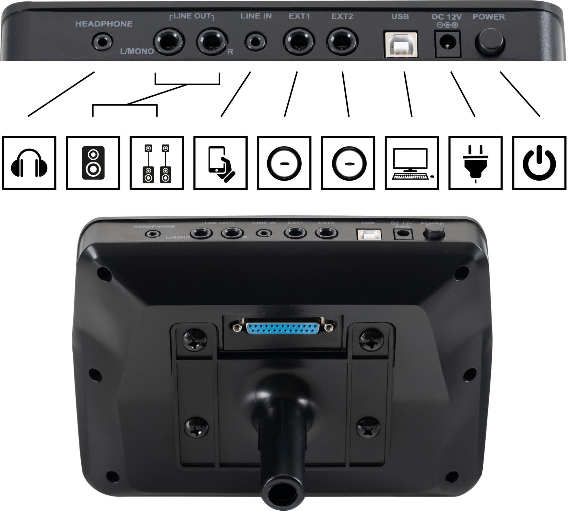 XDrum DD-670 PLUS Mesh E-Drum Kit - batteria elettronica con vera HiHat e casse in legno - pad rullante 14" e pad cassa 20" - 720 suoni, 20 kit utente - incl. hardware - Black Sparkle