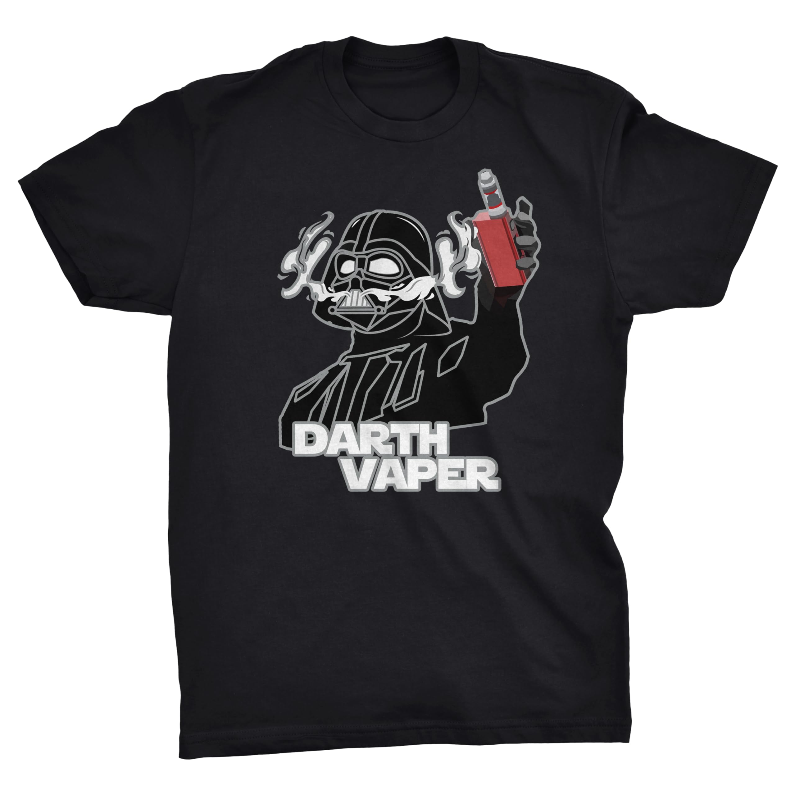 Viper By Gld Products Men's Black Darth Vaper Funny Vader Scifi Movie Crossover T-Shirt (, Xl)