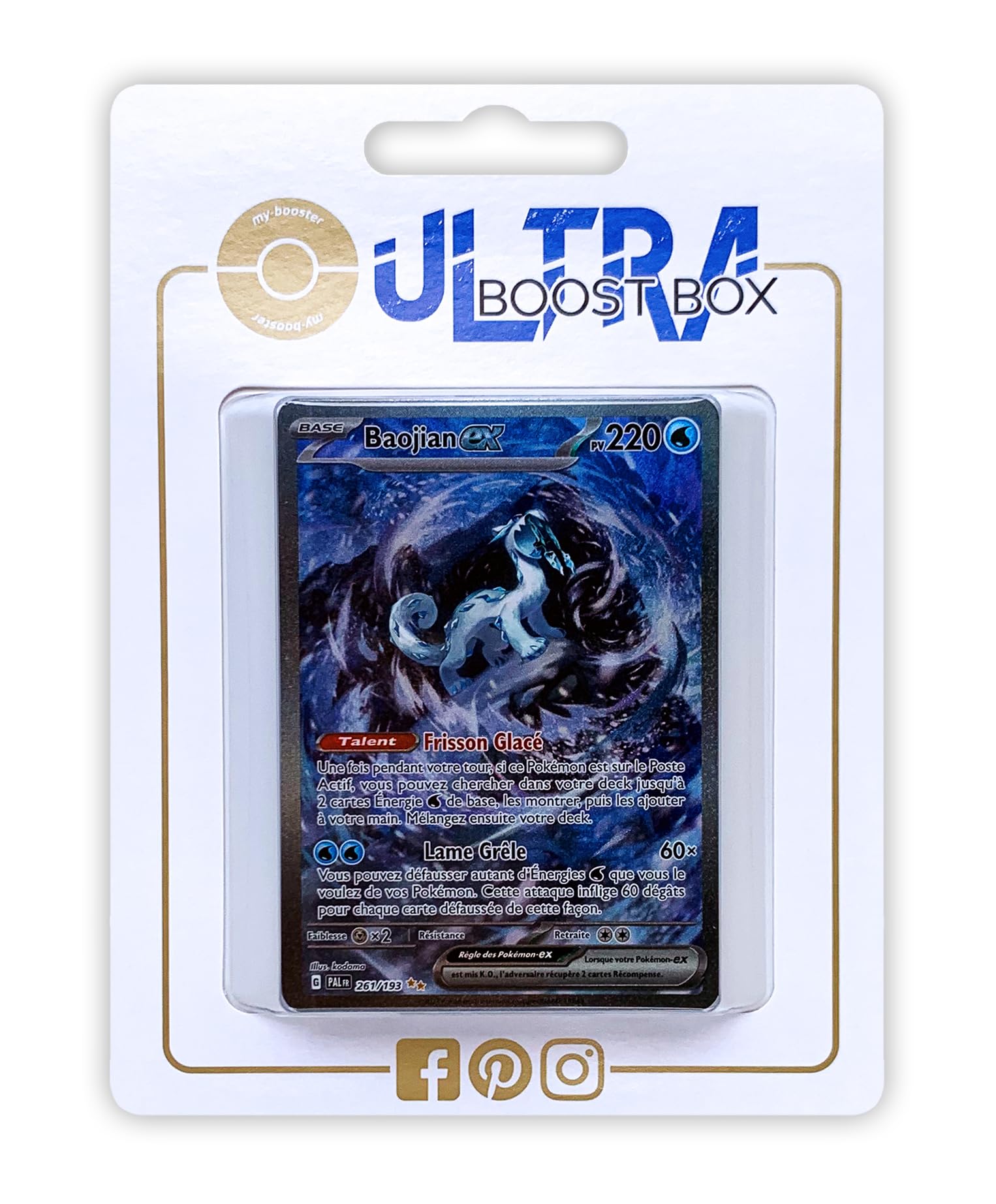 Carte Pokémon Baojian Ex 061/193 Double Rare - Écarlate Et Violet, Paldea, Neuve Sous Sleeve Et Toploader