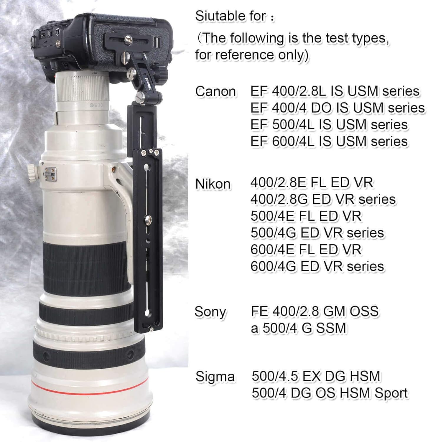 Amazon Com Telephoto Zoom Lens Bracket Holder With Quick Release Plate For Tripod Ball Head Tripod Mount Ring Foldable Retractable Long Focus Lens Support Stand Bayonet Protector For Canon Nikon Sigma Electronics