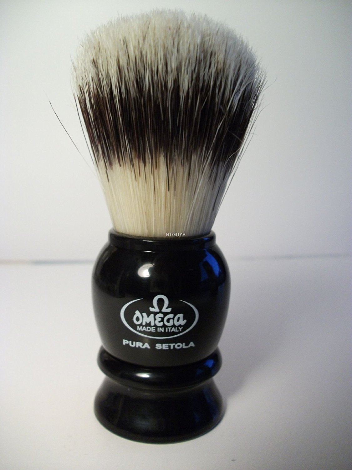 Pennello da Barba Omega #13522 Setole di Cinghiale Nero