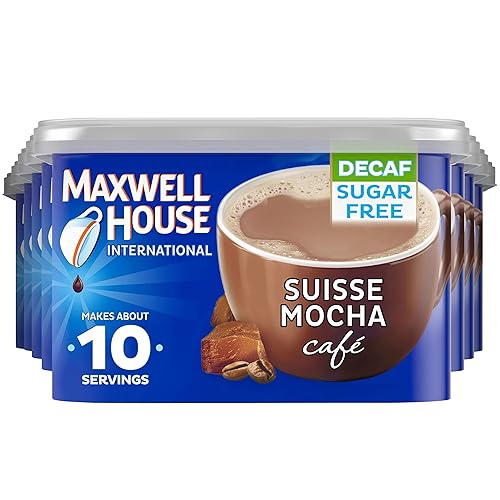 Vista 29 de Maxwell House International - Mezcla de café instantáneo de vainilla y caramelo con un estilo de cafetería (recipiente de 8.7 onzas)