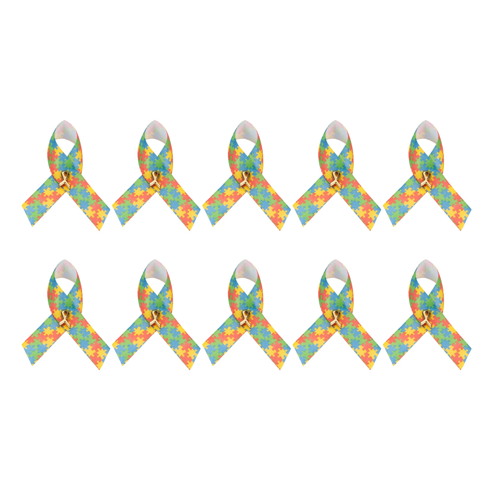 1/2/5/10/25/50/100pcs Satin Awareness Ribbon Pins (Pick your color), for Cancer &amp; Disease Awareness, Bulk Quantities for Fundraising, Events, Gift Giving