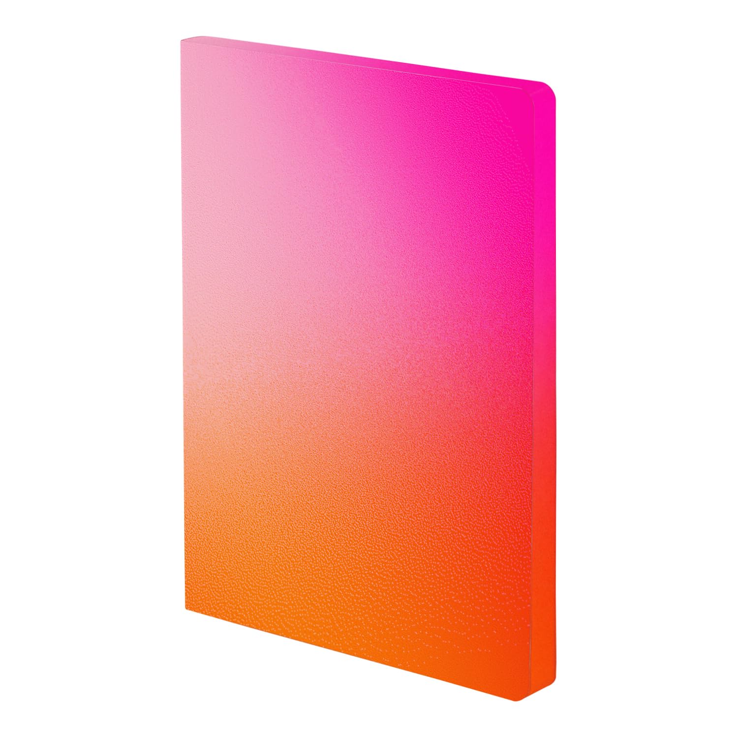 Nuuna Notizbuch A5+ Colour Clash L Light - Burn, Leder rosa