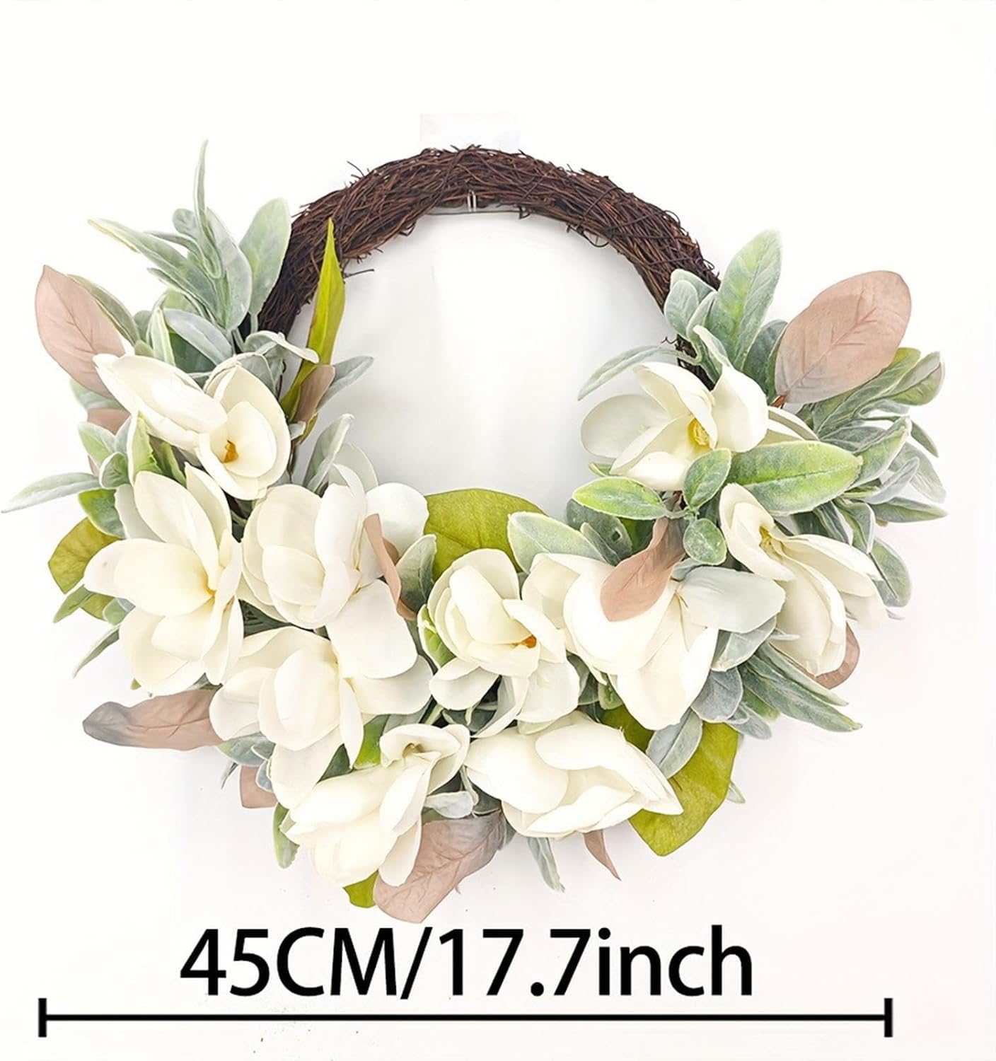 predolo Flower Wreath for Front Door Outdoor Table Window Hanging Garland