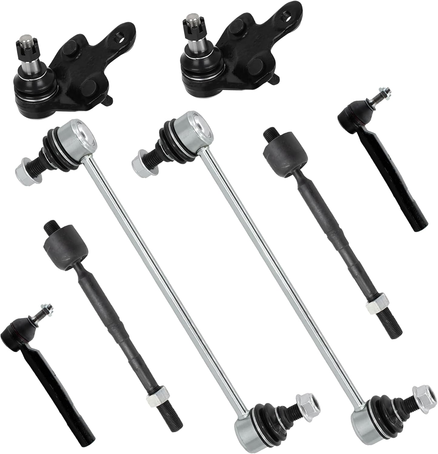 Rockplanet Front End Suspension Kit with Inner and Outer Tie Rods for Toyota Highlander Venza Lexus RX