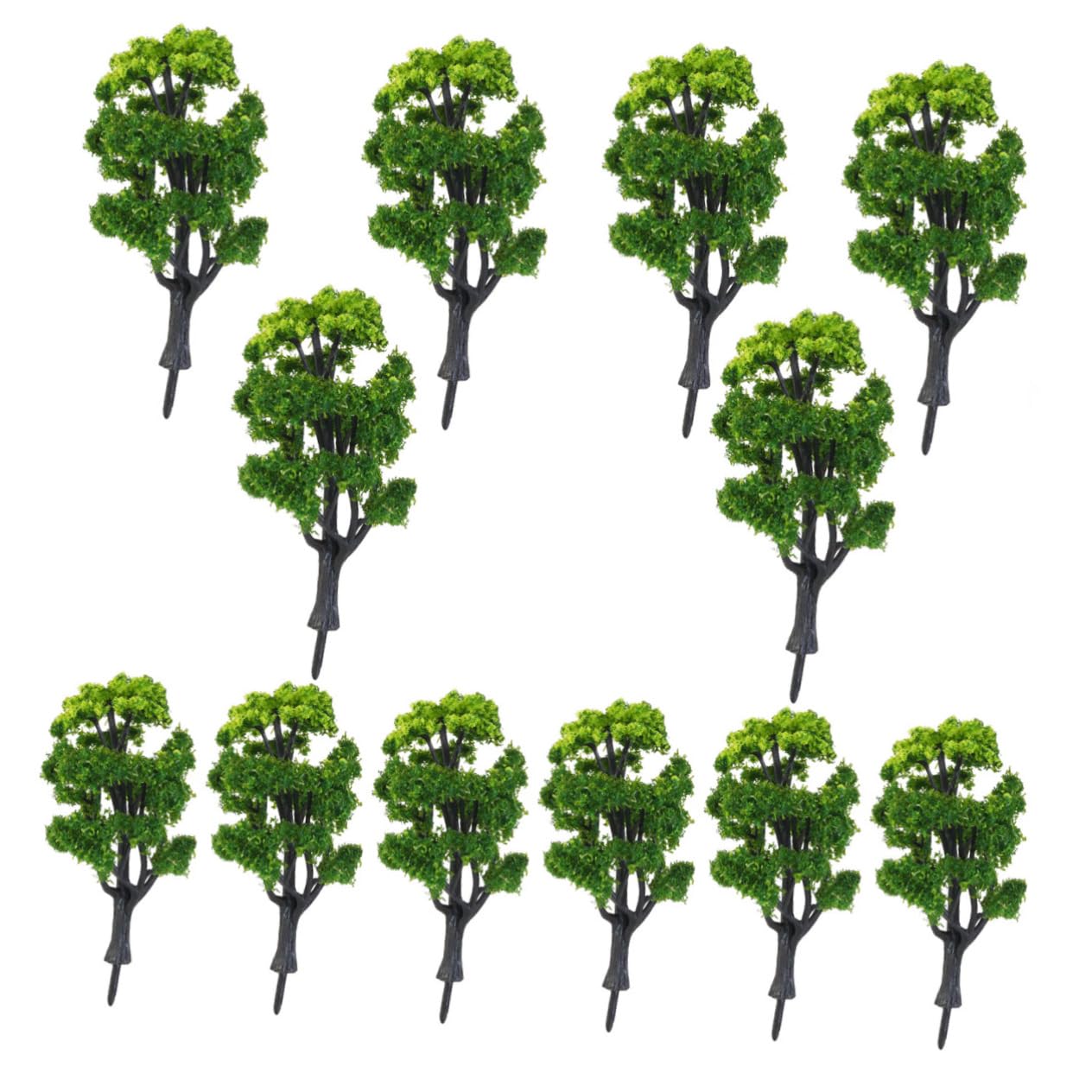 ABOOFAN 3 Set Di Alberi Di Simulazione Per Modellismo Ferroviario in Scala 1:50 Verdi Per Scenari Decorativi 12 Pezzi*3