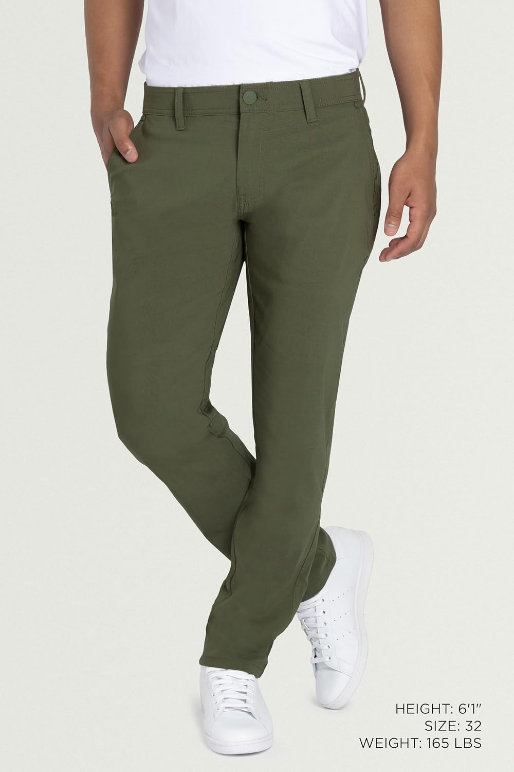 X RAY Stretch Slim Fit Golf Pants Men with Pockets - Tapered Lightweight Mens Golf Pants (Available in 30-38)