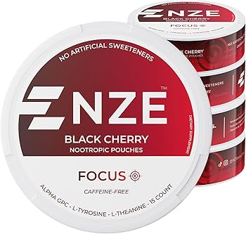 Amazon.com: NZE Caffeine Free Nootropic Pouches (Black Cherry
