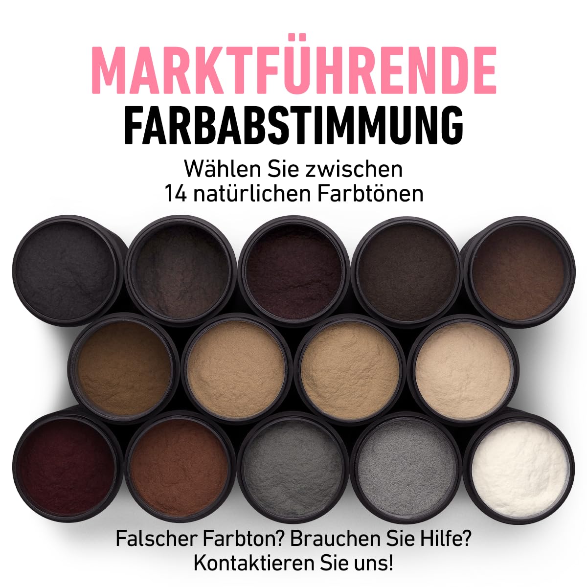 BOLDIFY Haarfasern für dünner werdendes Haar, für Damen & Herren, Dunkelblond 56g