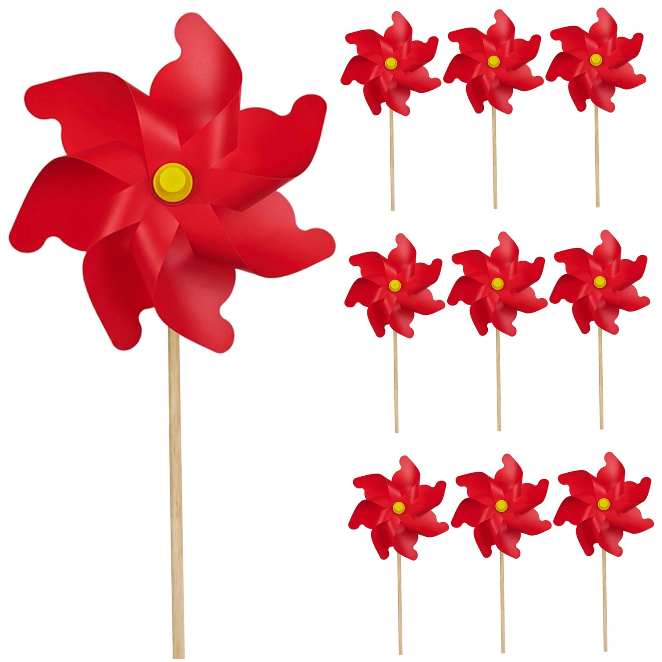 Molinetes de jardín para dar vida y color a tu patio con este pack de 10 unidades infantiles