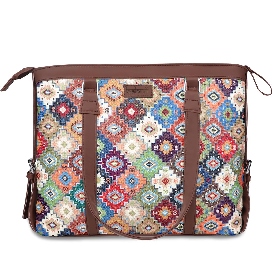 See full amazon price history chart for Bahuji Multicolor Printed Handmade Vegan Leather Womens Office HandBag For 15.6 inch Laptop, MacBook Bahuji Multicolor Printed Handmade Vegan Leather Womens Office HandBag For 15.6 inch Laptop, MacBook (B0CYQ6KM8S) Amazon Price History, Amazon Price Tracker