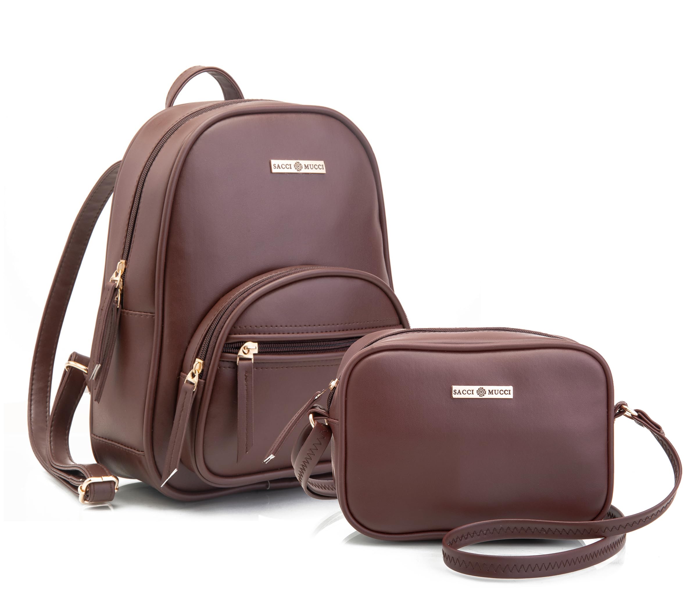 Combo bags for women, Solid Brown Color-image-30