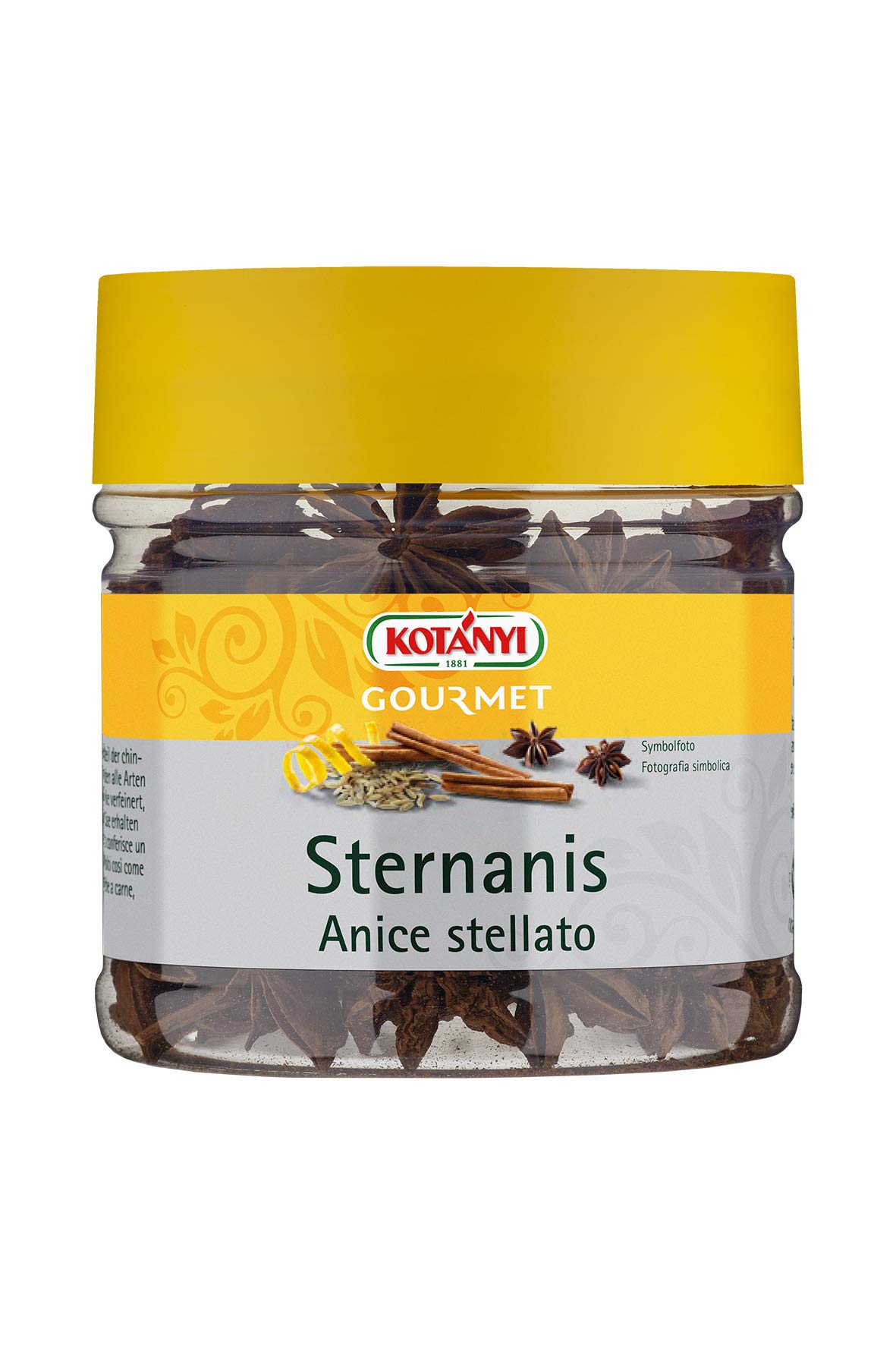 Kotanyi Gourmet Sternanis ganz | süßlich-würziger Geschmack, 400 ml  
Kotanyi Gourmet Sternanis ganz | lakritz ähnlicher