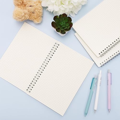 Miniatura 6 de Cuadernos de gráficos en espiral, paquete de 6 cuadernos de cuadrícula A5, cuadernos de papel cuadriculado en espiral, cuaderno de papel