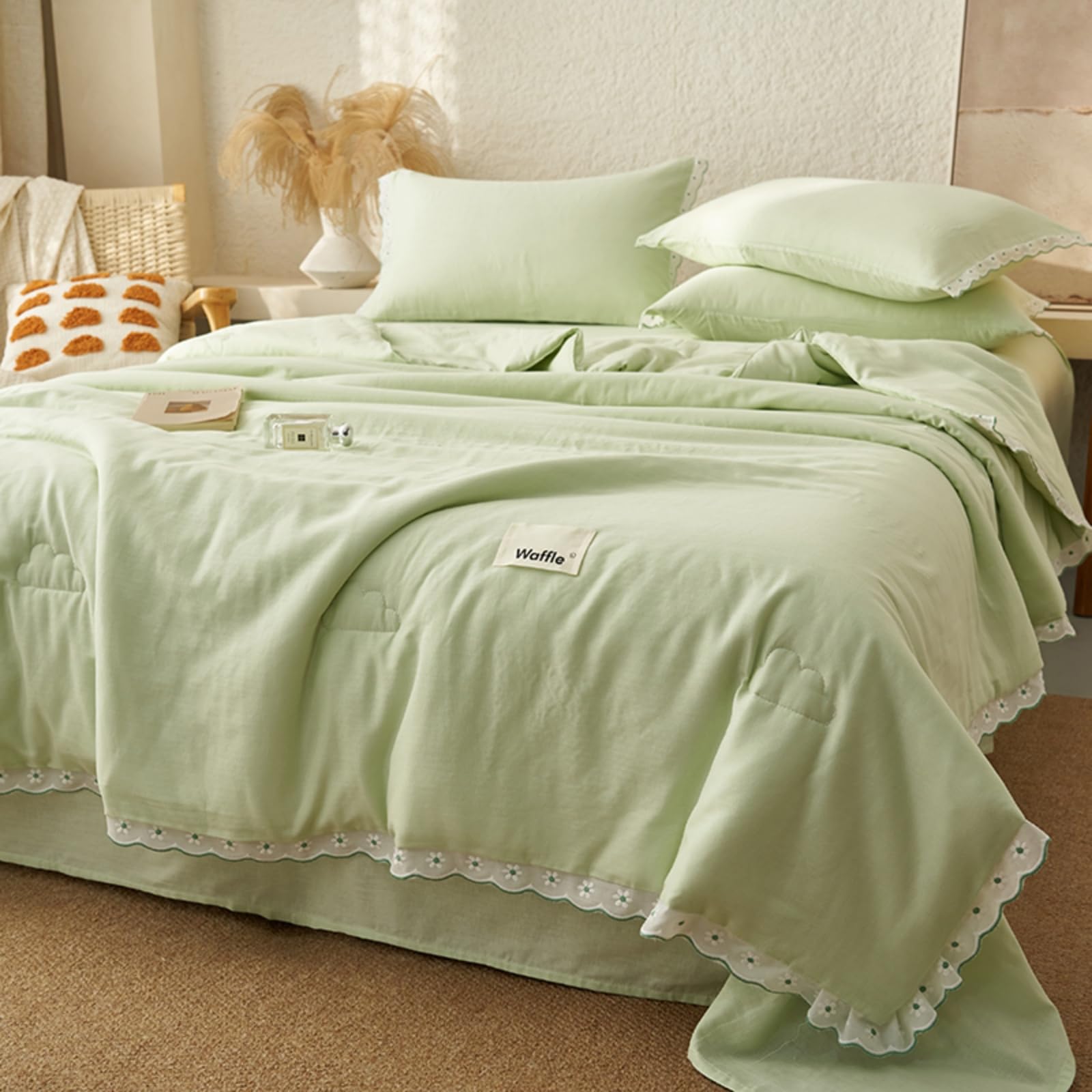 Odot Edredón Sin Funda 2.5 TOG Single A King (Verde,200x230cm)