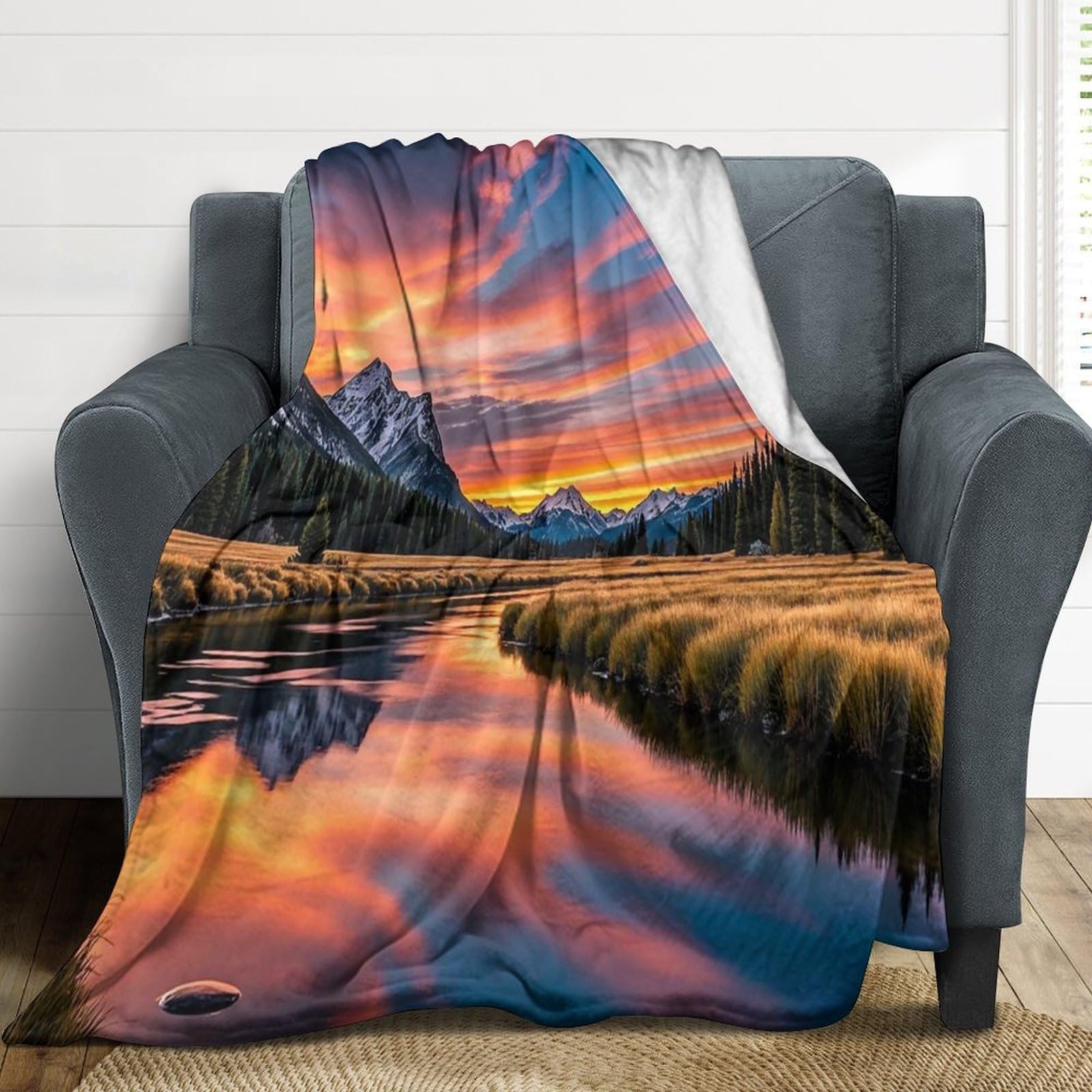 Couverture flanelle contre le froid plaid doux et confortable lit canapé bureau 177x203
