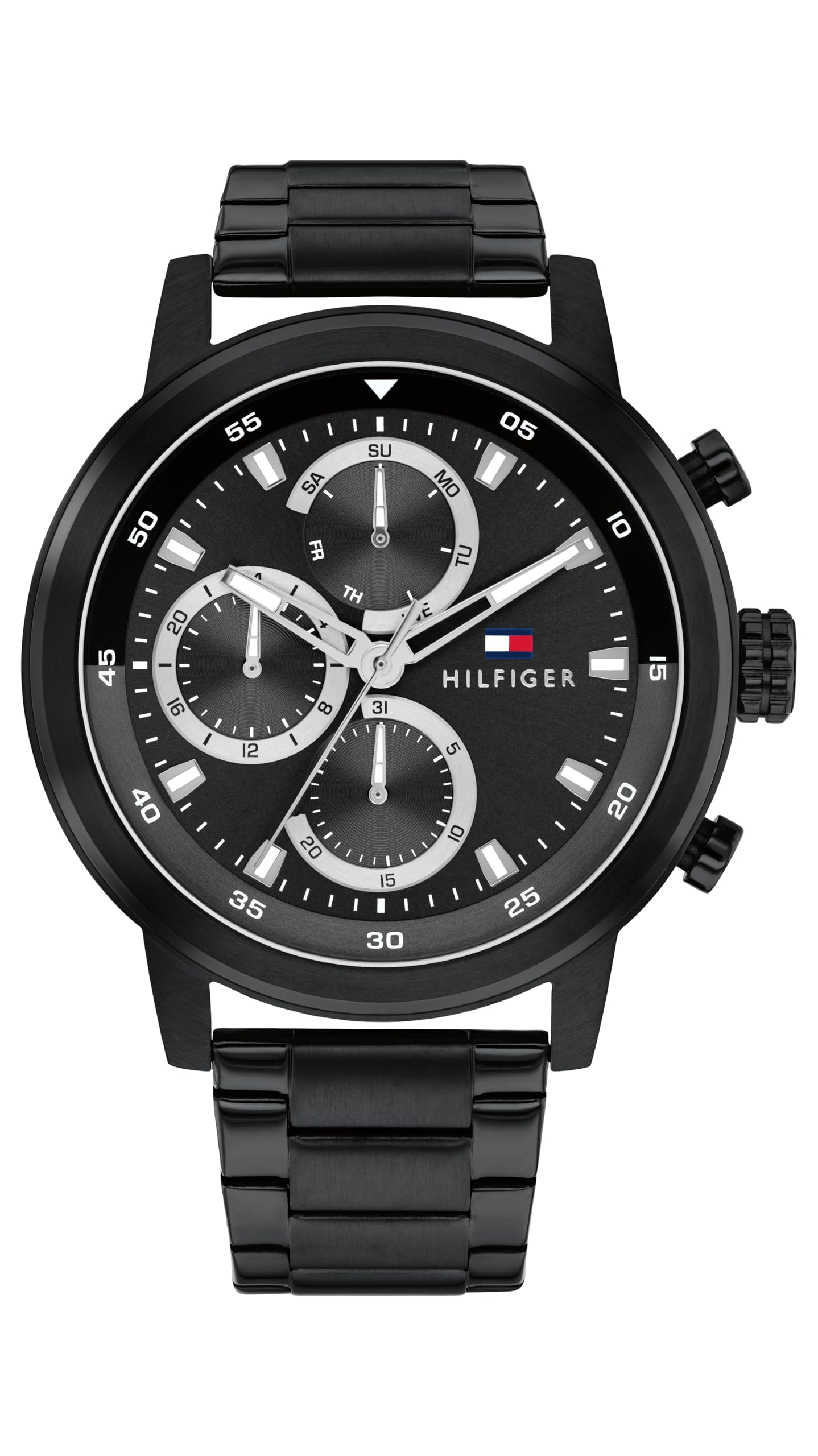 Tommy Hilfiger Multi Zifferblatt Quarz Uhr für Herren mit Edelstahlarmband oder Silikonarmband