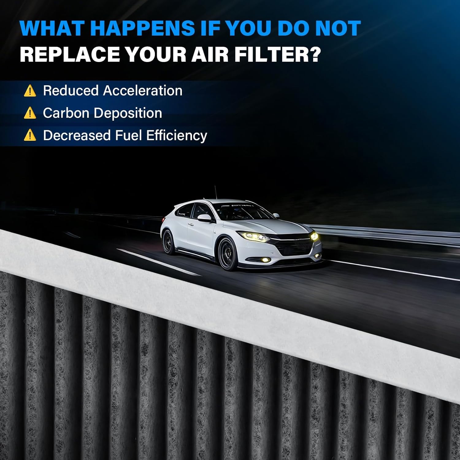 Cabin and Engine Air Filter Kit Compatible with 2016-2022 HONDA HR-V 1.8L Replaces# CA12052 80291-T5R-A01