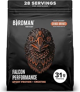 Birdman Falcon Performance Vegan Protein Powder, 31g Protein, 5g Creatin...