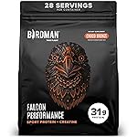 Birdman Falcon Performance Vegan Protein Powder, 31g Protein, 5g Creatine, 5g BCAA, Probiotics, Electrolytes, Pre Workout, Low Carb, Sugar Free & Dairy Free, Plant Based Chocolate Protein, 28 servings