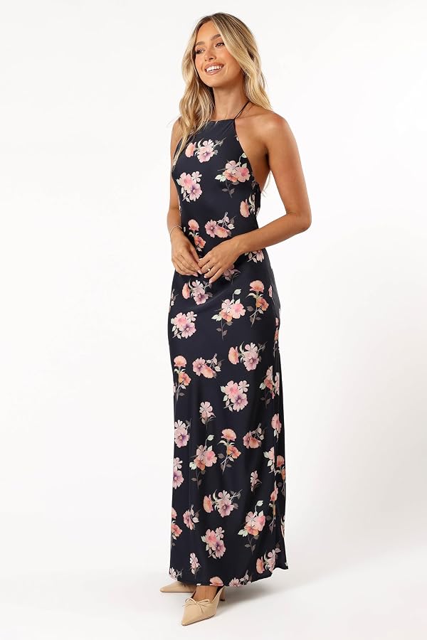 Petal & Pup Hadley Halterneck Maxi Dress - Black Floral XS by Petal & Pup - Used condition - Image 3