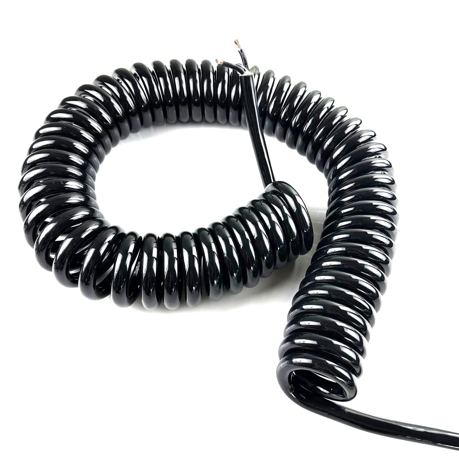 PALKSEUC Spring Spiral Spiral Expandable Wire, 22AWG Retractable Coil Cable 8 10 14 Core Black 1-3 meters(14 Core,Stretch 1 meter)