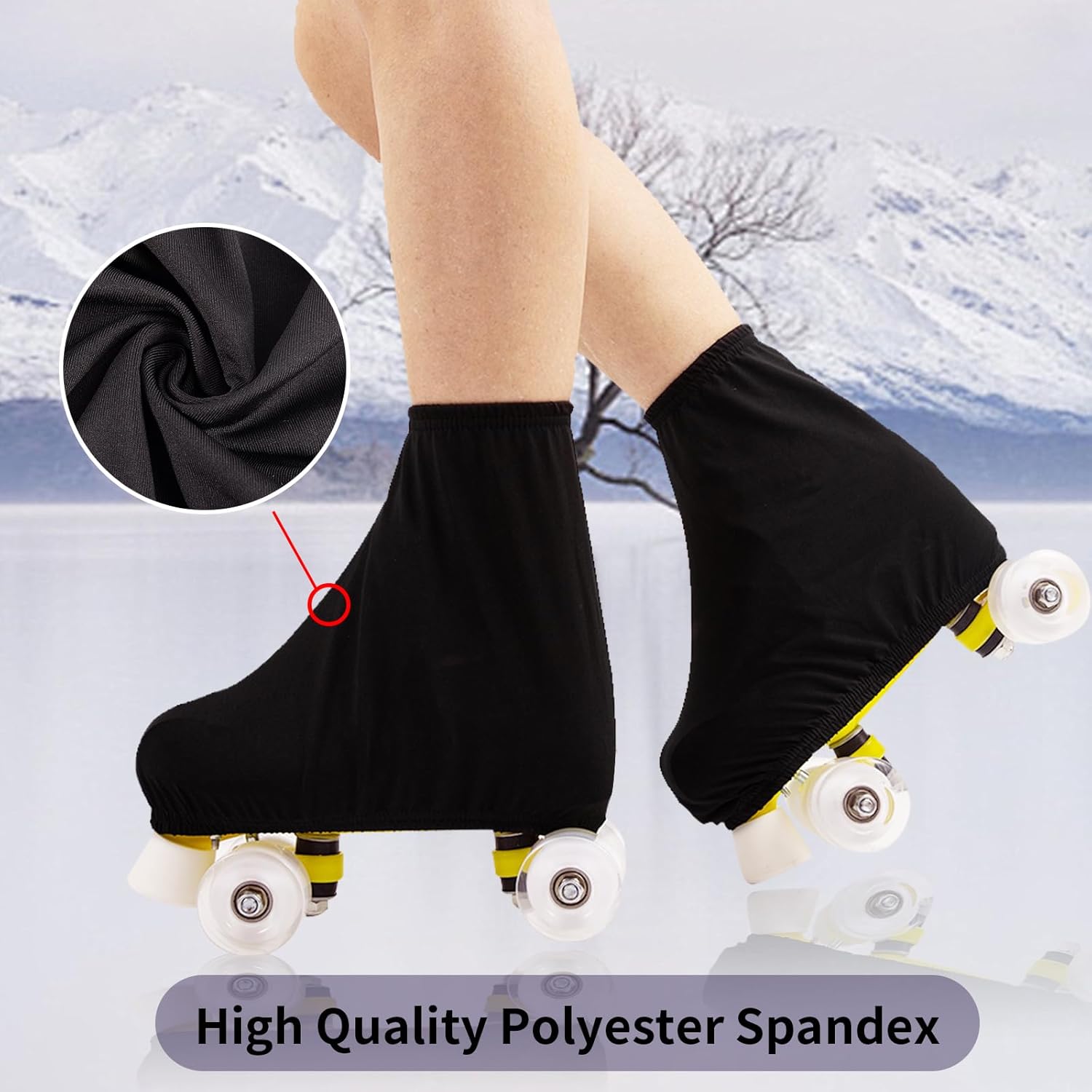 TUYUU Skate Covers,Skating Boot Covers,Skating Shoe Protective Cover for Kids Youth Adults Men Women Boys Girls,Skate Cover for Figure Skating Ice Skating Roller Skates.Skate Accessories. - Image 3