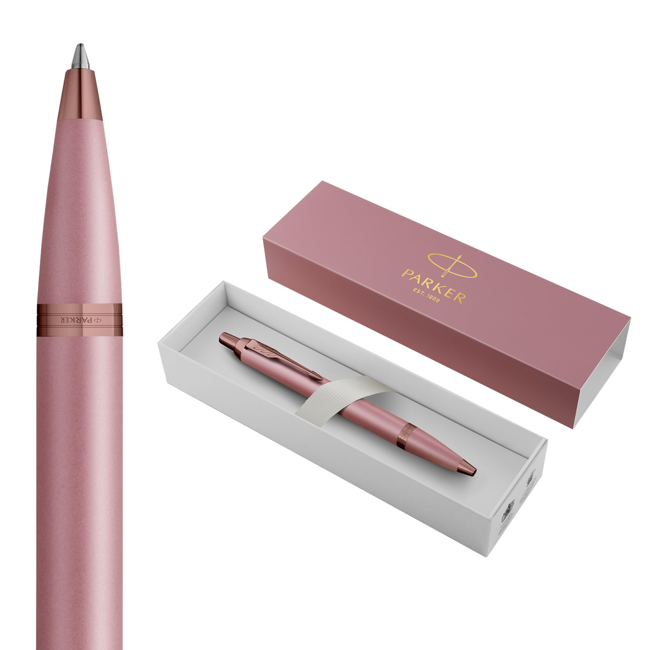 PARKER IM Ballpoint Pen | Finishing Touch Collection | Mauve Finish | Medium | Blue Ink | Gift Box