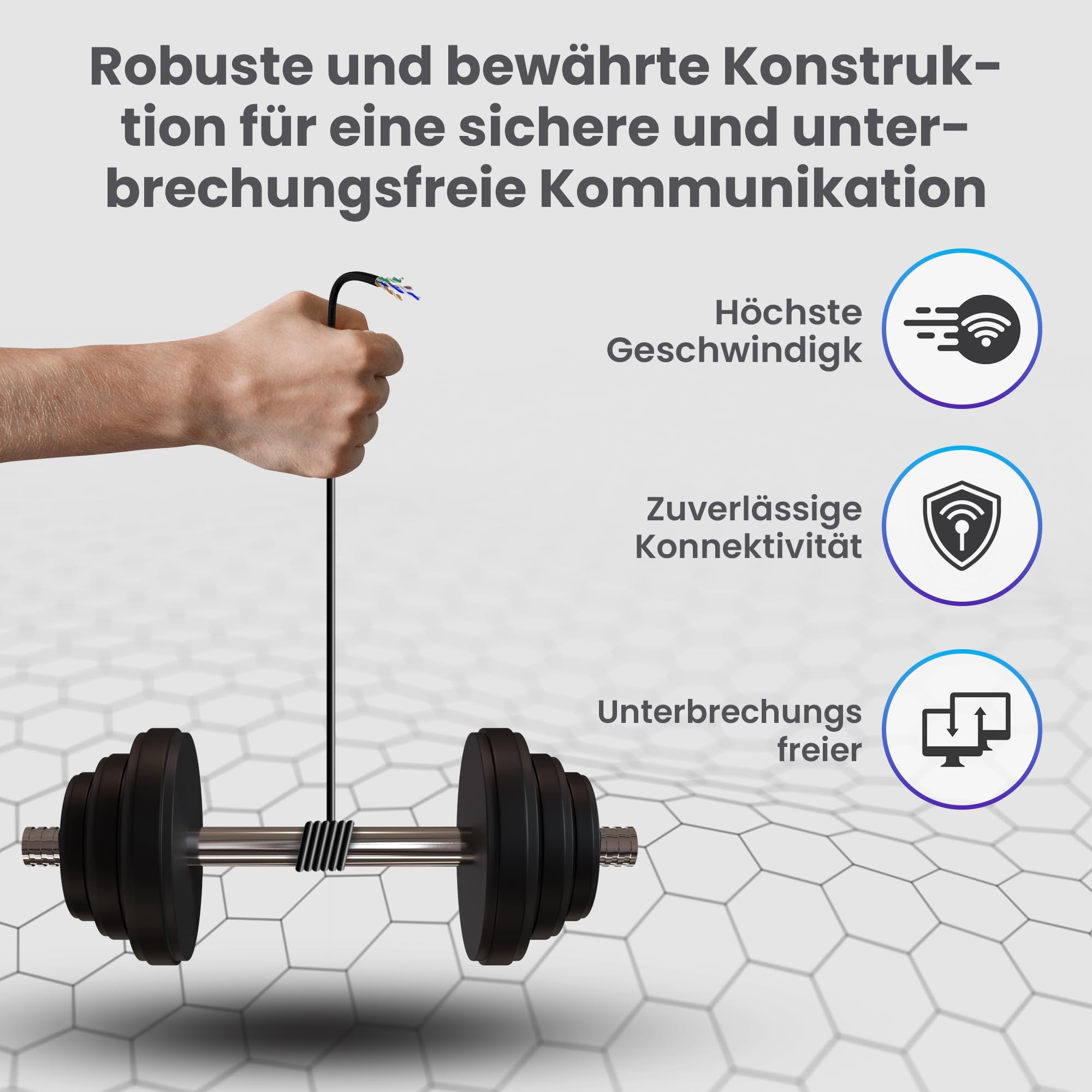 EXTRALINK 100m CAT5e Netzwerkkabel Outdoor LAN Kabel Verlegekabel Ethernet Installationskabel – 100% Kupfer F/UTP geschirmt, UV-beständig, PE Außenmantel, Outdoor Kabel langlebig & wetterfest