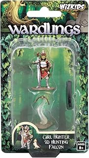 WizKids FanHeads Wizkids Wardlings RPG Figures, Girl Fighter and Hunting Falcon (WZK73315)