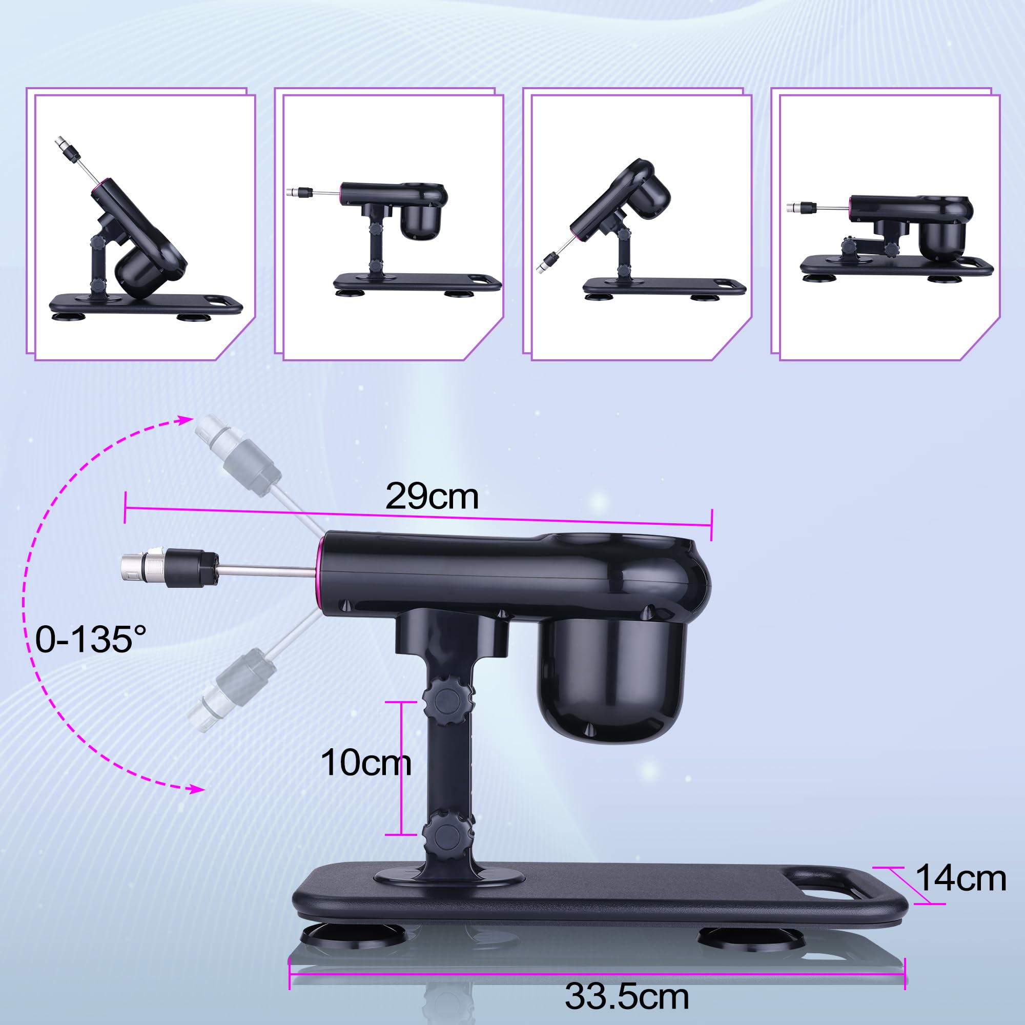Máquina de amor con control remoto, máquina sexual, juguetes para adultos con 8 accesorios, consolador automático para hombres y mujeres