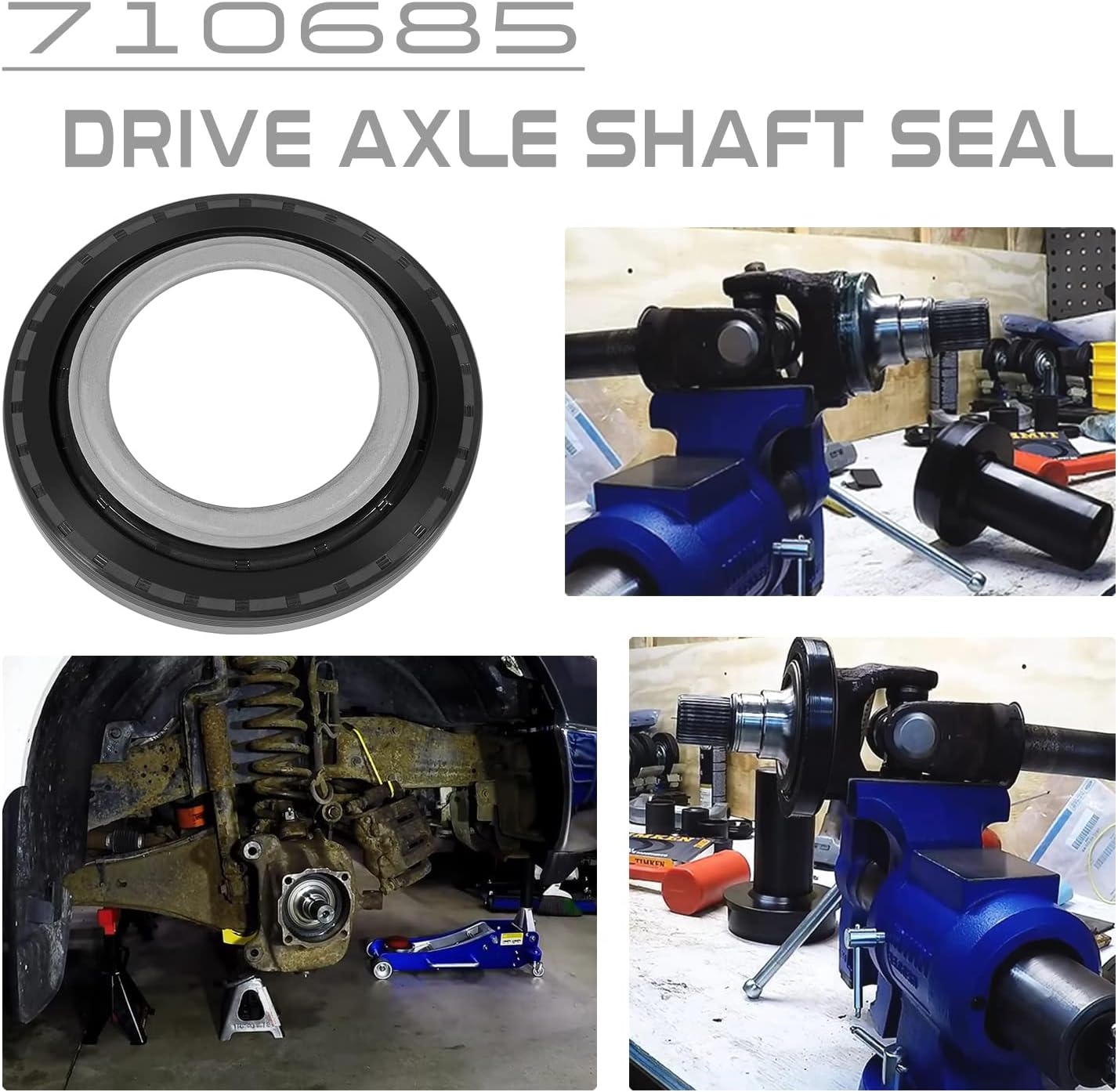 Bonbo 710685 Axle Shaft Seal Compatible with 2005-2018 Ford F-250/F-350/F-450/F-550 Super Duty
