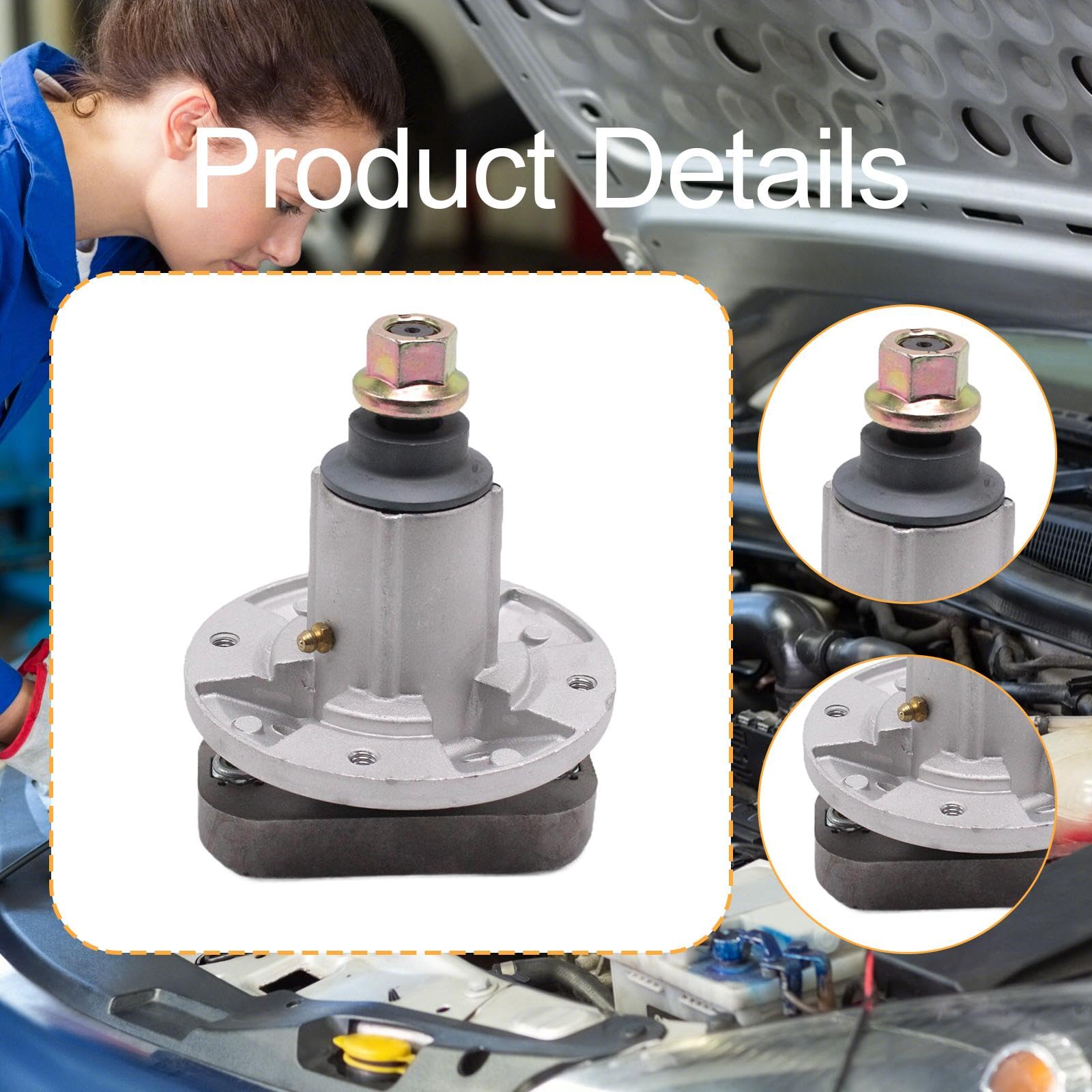 Harilla Conjunto de Eje de Cortacésped, Piezas de Reparación de Alto Rendimiento, Repuestos Resistentes para Cortacéspedes Gy20785 Gy20050