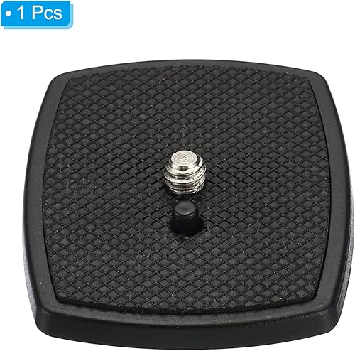 Miniatura 3 de PATIKIL Placa de liberación rápida para trípode, adaptador de trípode de cámara de 1.378 in, placa de montaje de repuesto para trípode modelo 5,