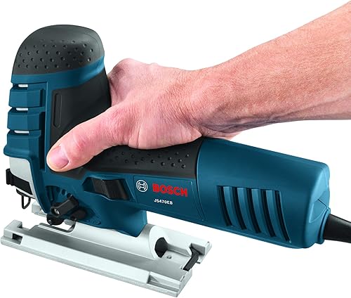 Miniatura 3 de BOSCH JS470EB - Sierra caladora con agarre de barril con cable, baja vibración de 120 V, velocidad variable de 7 amperios para corte suave de hasta