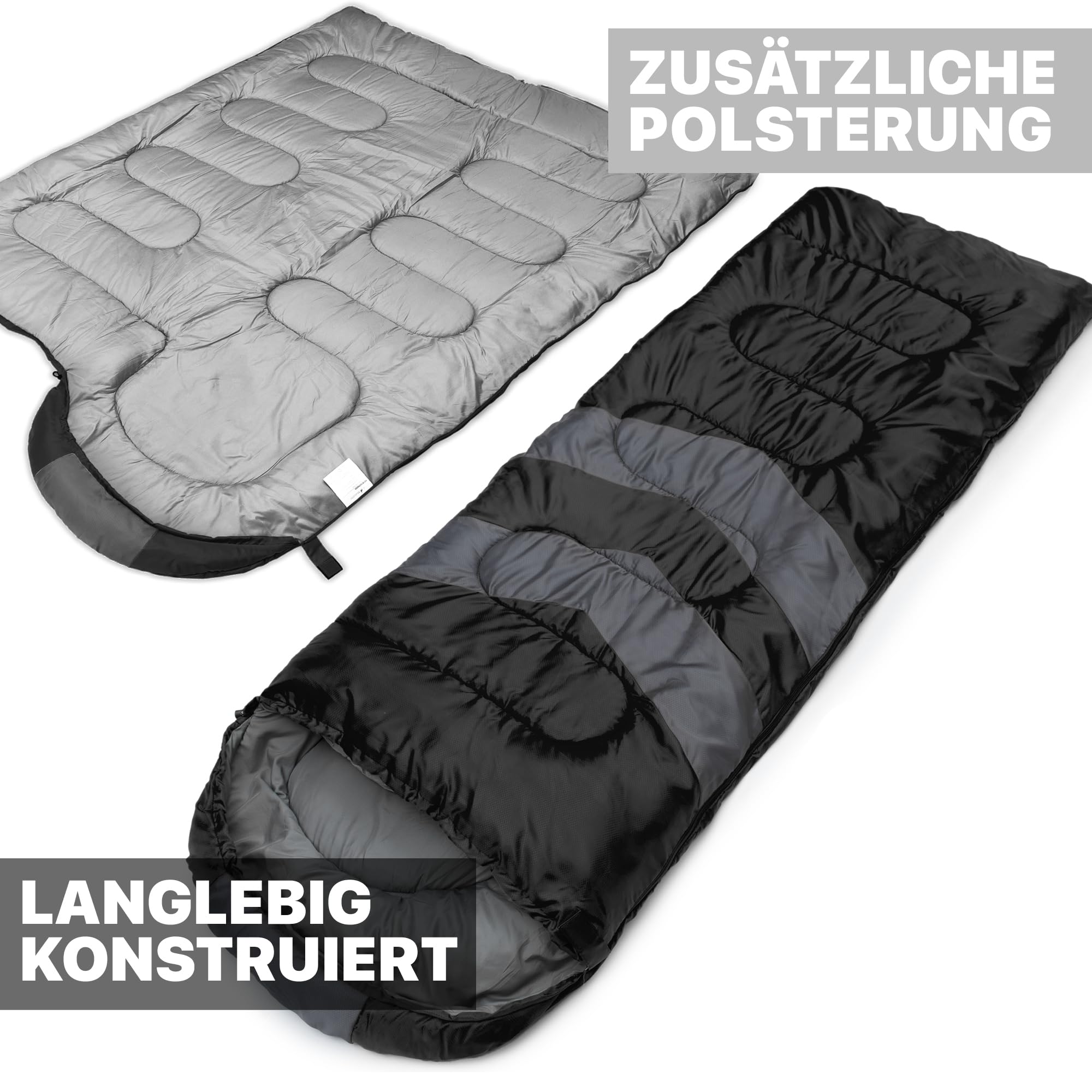 MalloMe Schlafsack Outdoor - Schlafsack Erwachsene und Kinder - Schlafsack Winter, Schlafsäcke, Camping Sleeping Bag, Deckenschlafsack - Winterschlafsack - Leicht, Tragbar, Warm, Deckenschlafsäcke