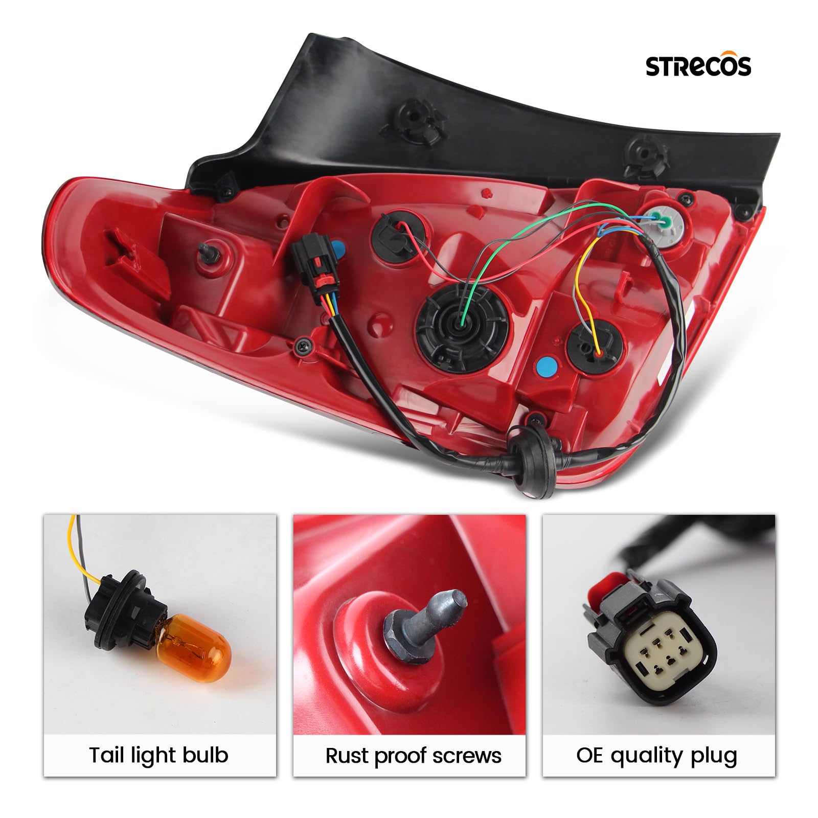 シボレー トラックス 2016-2018 用ブレーキライト シーケンシャルターン Amazon.com: STRECOS LED Tail Light Compatible with Chevy Trax 2017