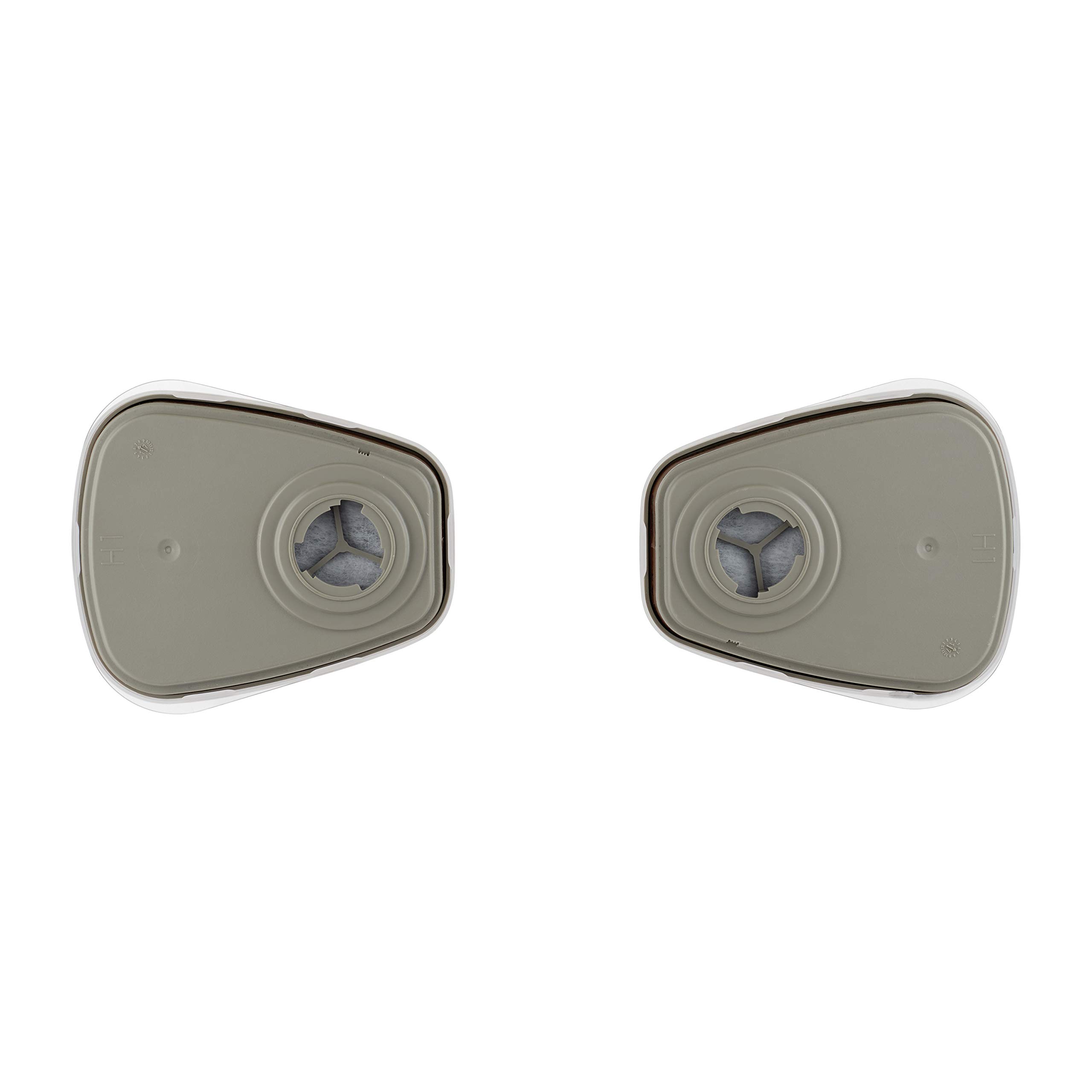 3M 6002 CR Ersatzfilter für Farbspritzarbeiten 6002CR – 1 Filter mit Doppel-Atemventil & Mehrweg-Halbmaske 6300L (Maskenkörper ohne Filter), Größe L, Atemschutz, 1 Stück